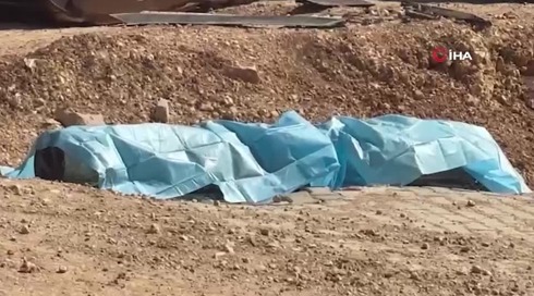 חלקי תחמושת שנפלו אל הקרקע בעקבות יירוט טיל איראני בשמי טורקיה